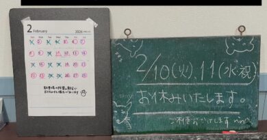 2月11日は祝日なのですが，おやすみです